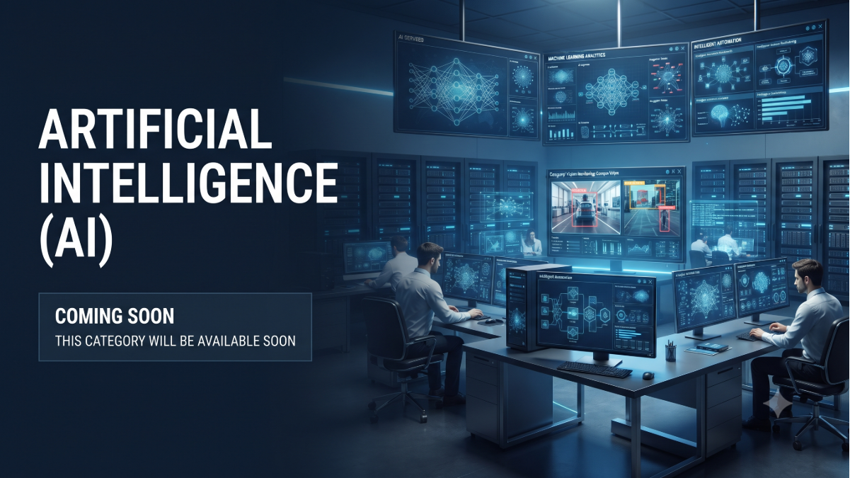 In the coming days, the Artificial Intelligence category will begin operating at full capacity.